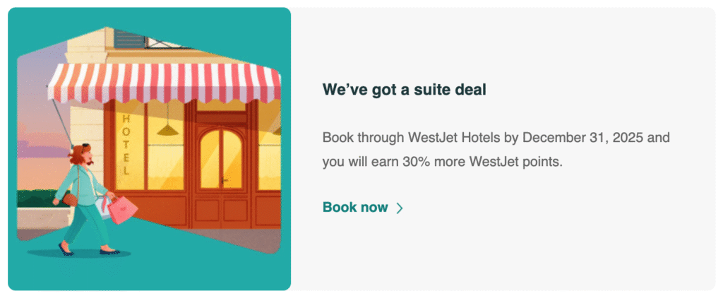 WestJet Hotels - Nov & Dec Promo