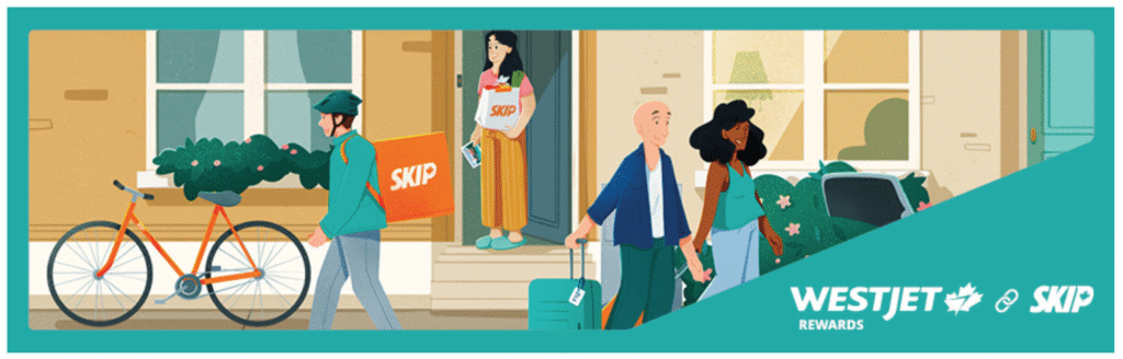 WestJet and Skip - promo image