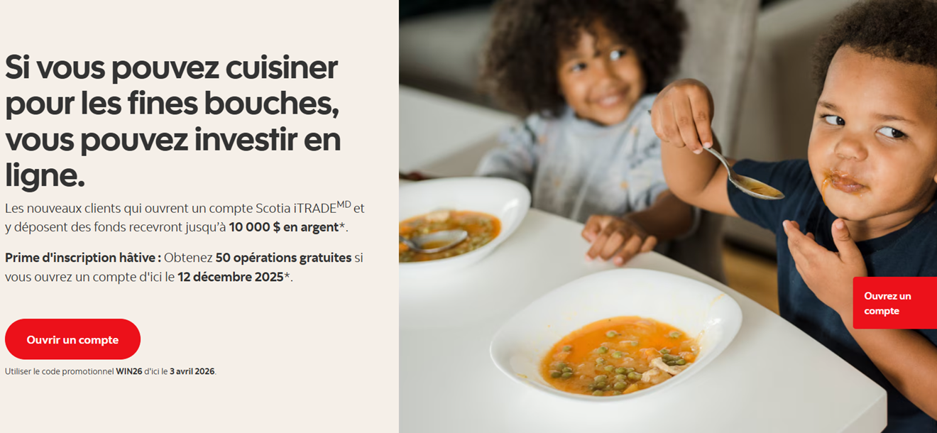 Scotia iTRADE&nbsp;: Évaluation de la plateforme de courtage en ligne + offre spéciale - Scotia iTRADE