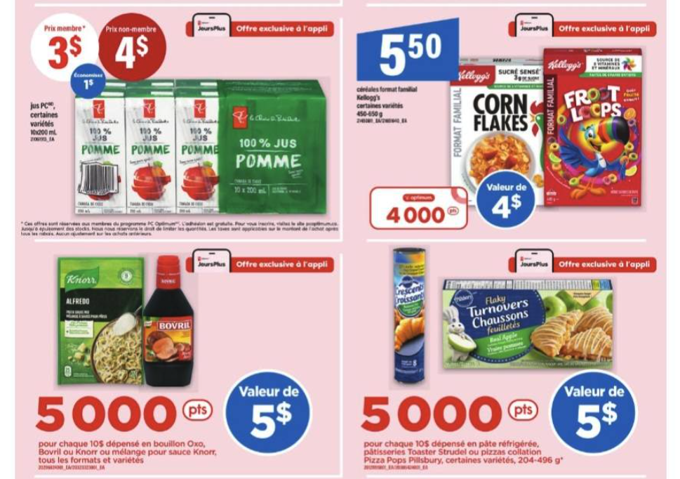 jours plus point maxi pc optimum