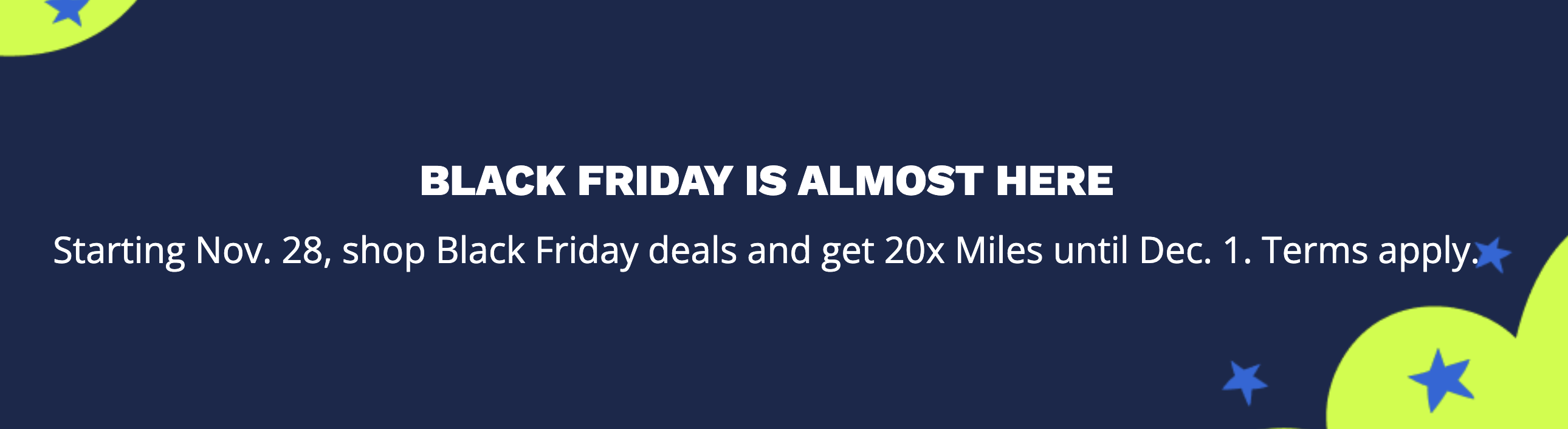 AIR MILES: Up to 20x miles for Black Friday with airmilesshops.ca - vendredi fou EN