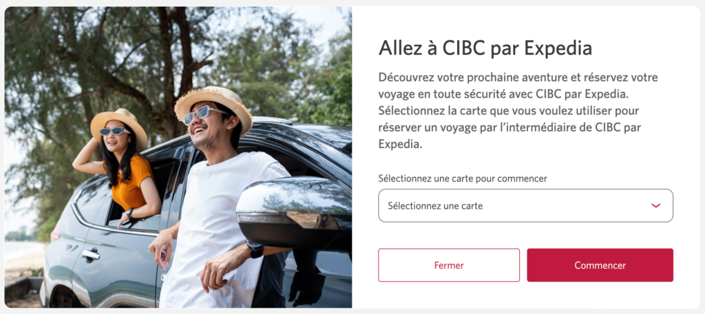 CIBC par Expedia - choisissez votre carte