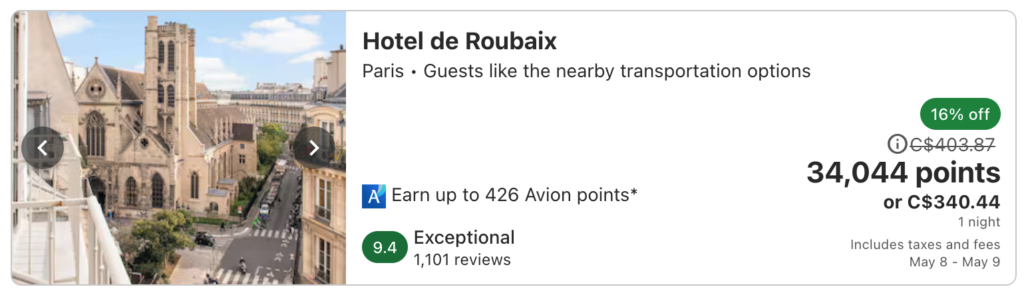 RBC vs Amex - RBC travel portal EN