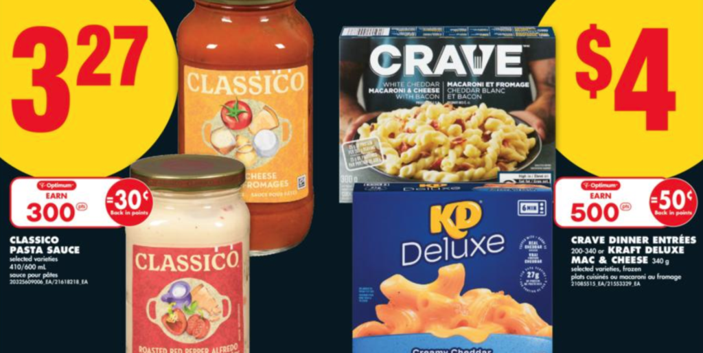 Save at Loblaws - check flyer and aisles