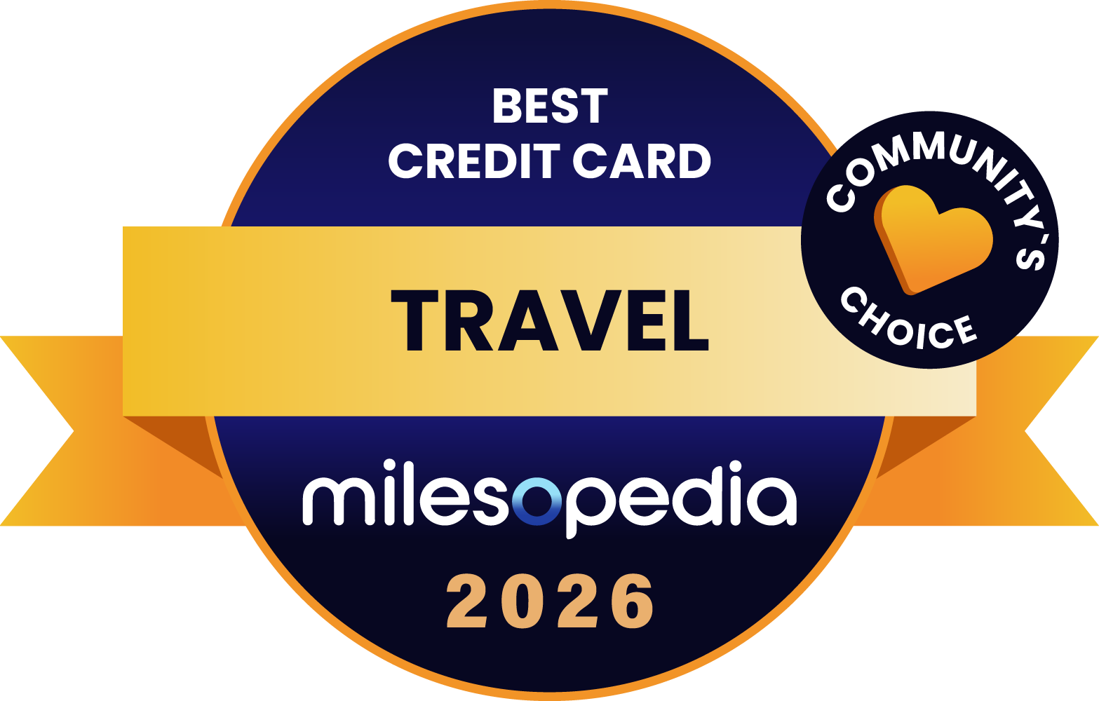 Milesopedia 2026 Awards: Best Programs, Credit Cards, and Bank Accounts in Canada - 2026 Awards Best Community Travel Credit Card