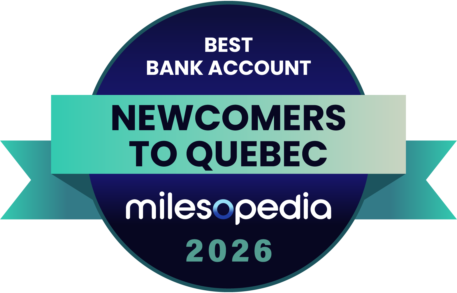 Milesopedia 2026 Awards: Best Programs, Credit Cards, and Bank Accounts in Canada - 2026 Awards Best Bank for Newcomers in Quebec