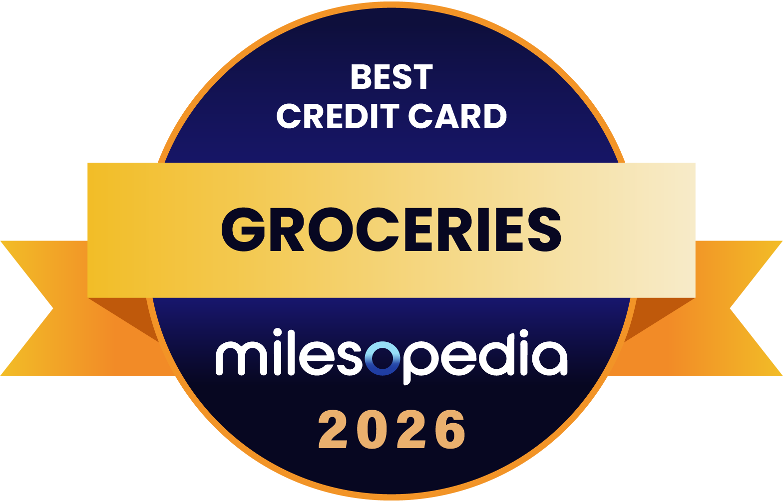 Milesopedia 2026 Awards: Best Programs, Credit Cards, and Bank Accounts in Canada - 2026 Awards Best Credit Card for Groceries