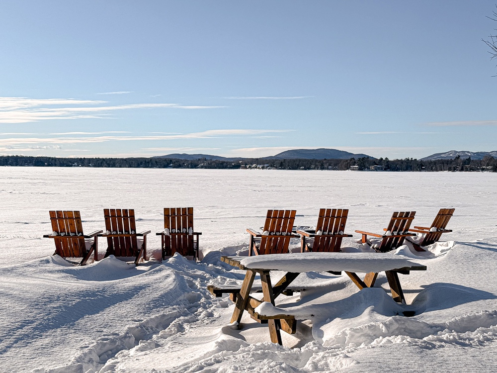 Hotel Lac Brome Best - Vue du lac Hiver