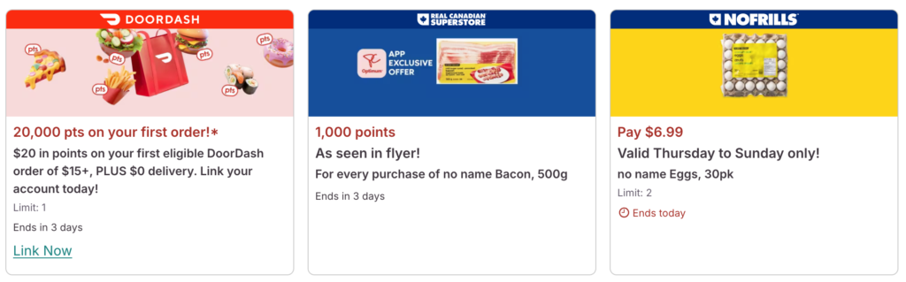 PC Optimum Offers - Other stores and partners EN