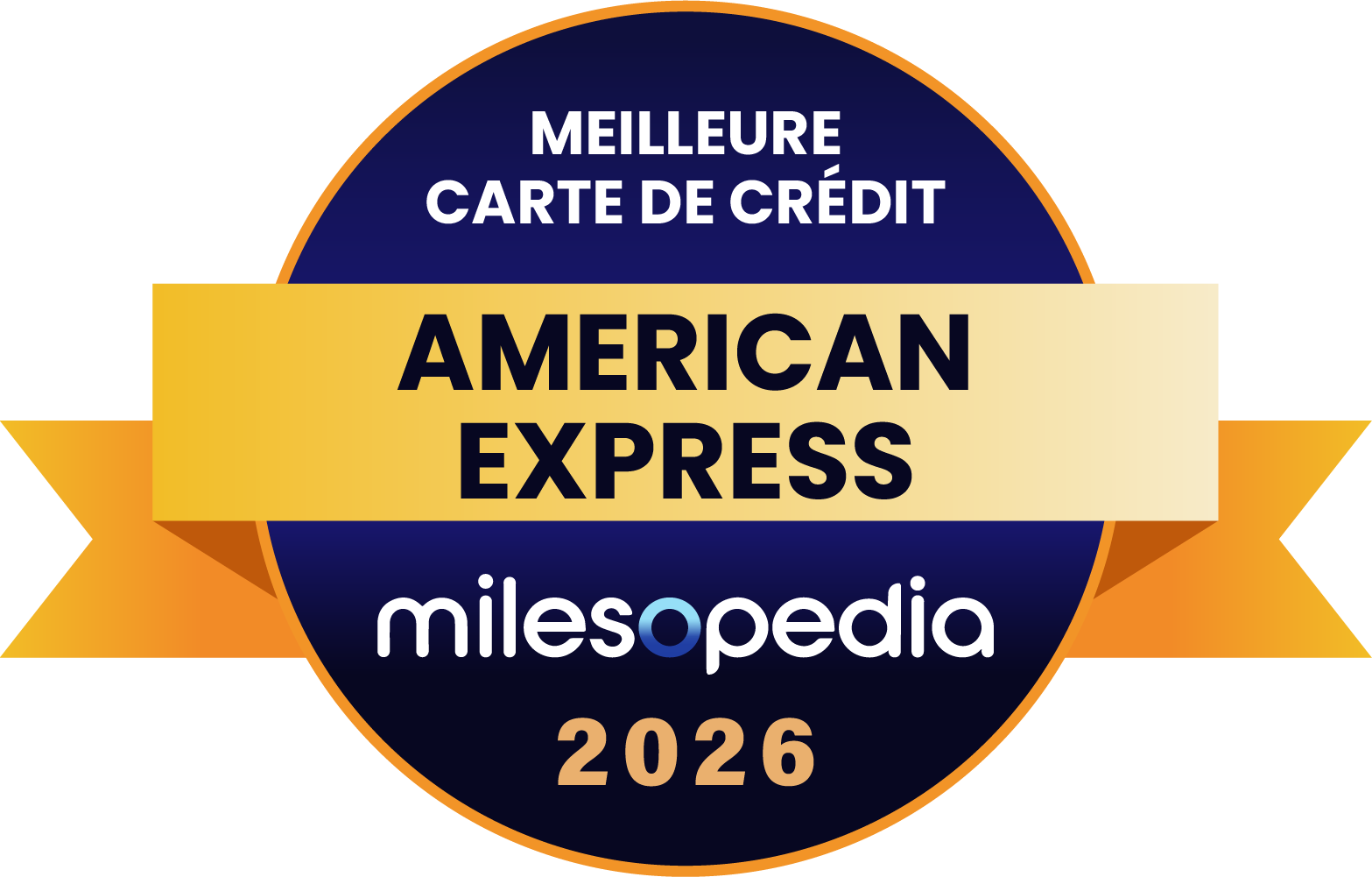Palmarès Milesopedia 2026 : meilleurs programmes, cartes de crédit et comptes bancaires au Canada - Palmares2026 Meilleure carte de crédit American Express