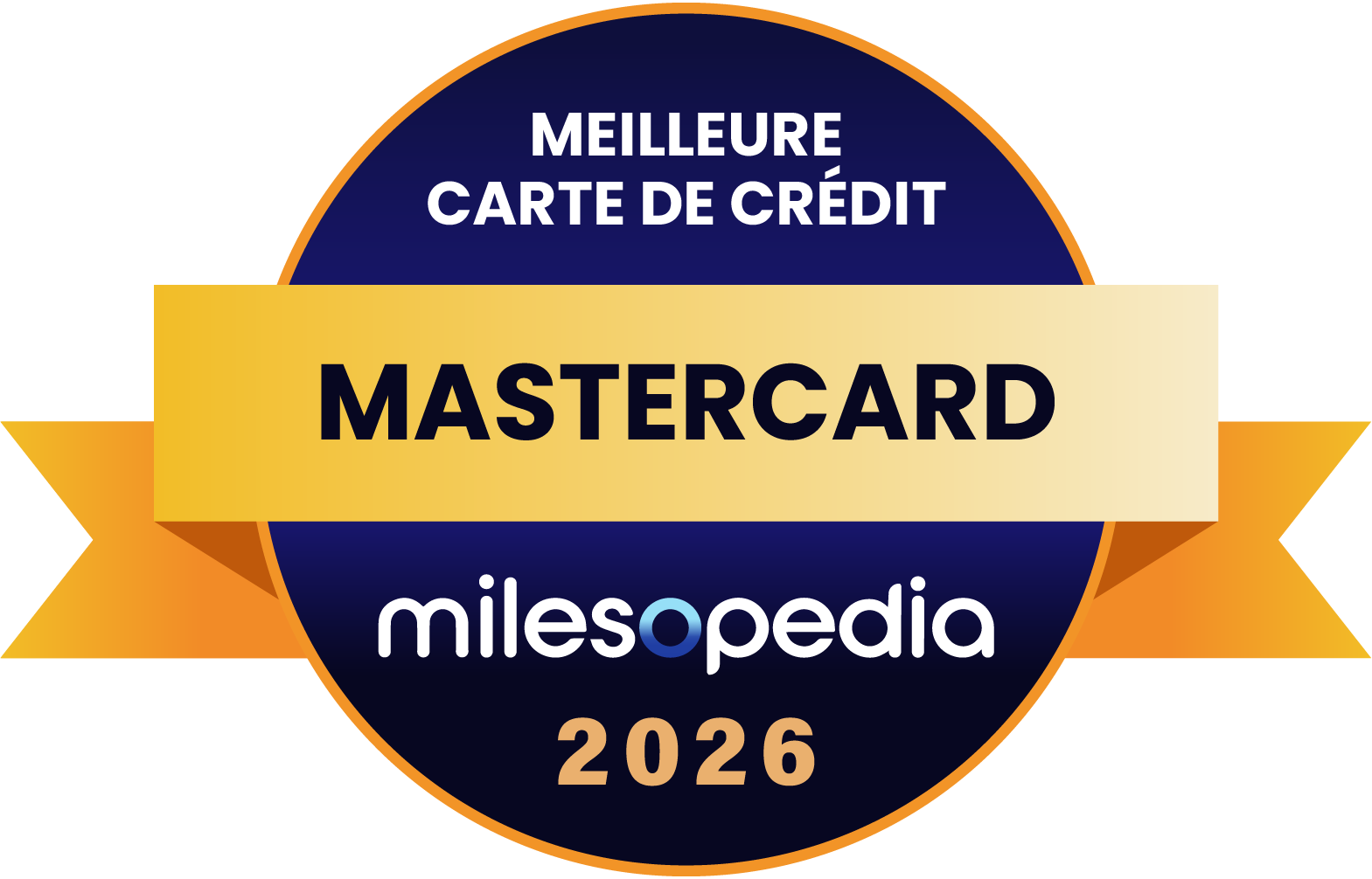 Palmarès Milesopedia 2026 : meilleurs programmes, cartes de crédit et comptes bancaires au Canada - Palmares2026 Meilleure carte de crédit Mastercard
