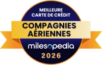 Palmares2026 Meilleure carte de crédit de compagnie aérienne