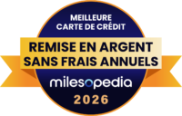 Palmares2026 Meilleure carte de crédit de remise en argent sans frais annuels
