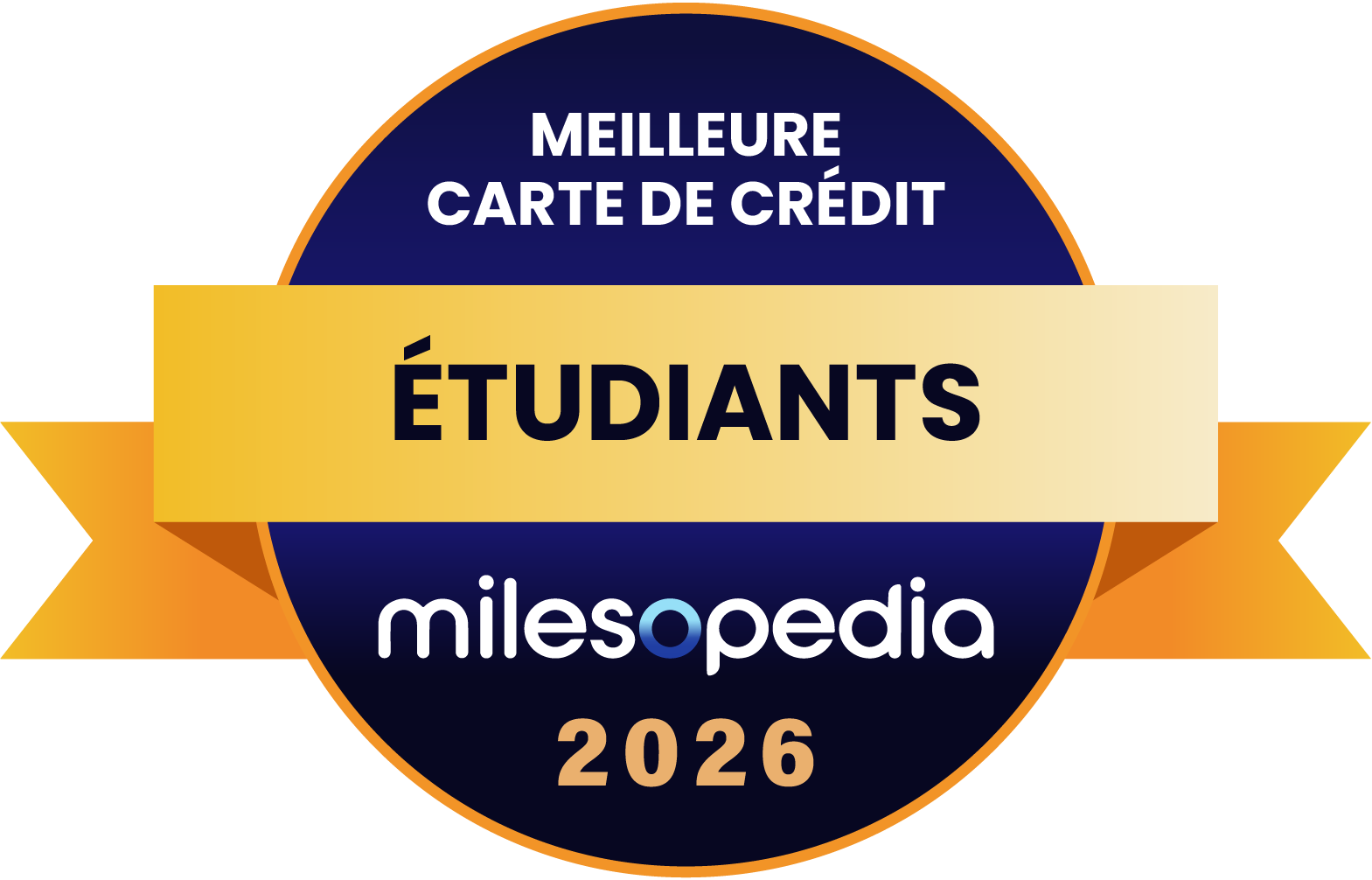 Palmarès Milesopedia 2026 : meilleurs programmes, cartes de crédit et comptes bancaires au Canada - Palmares2026 Meilleure carte de crédit pour les étudiants