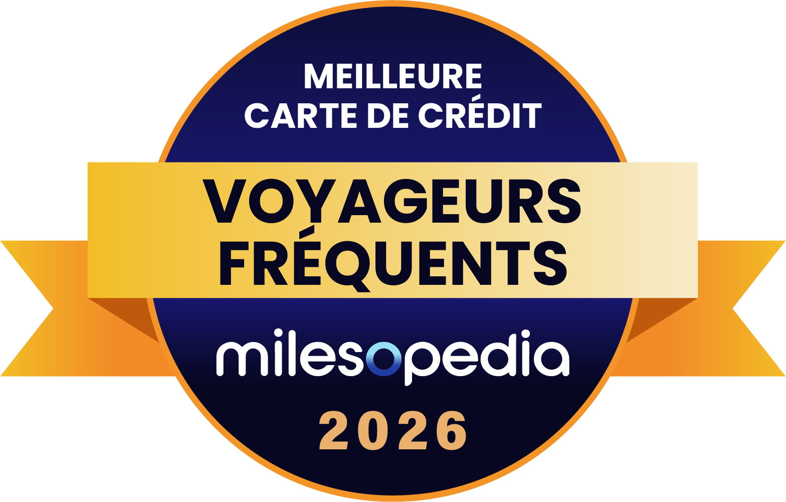 Palmarès Milesopedia 2026 : meilleurs programmes, cartes de crédit et comptes bancaires au Canada - Palmares2026 Meilleure carte de crédit pour les voyageurs fréquentsMeilleure carte de crédit pour les voyageurs fréquents