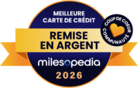 Palmares2026 Meilleure carte de crédit remise en argent Communauté