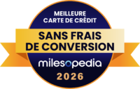 Palmares2026 Meilleure carte de crédit sans frais de conversion
