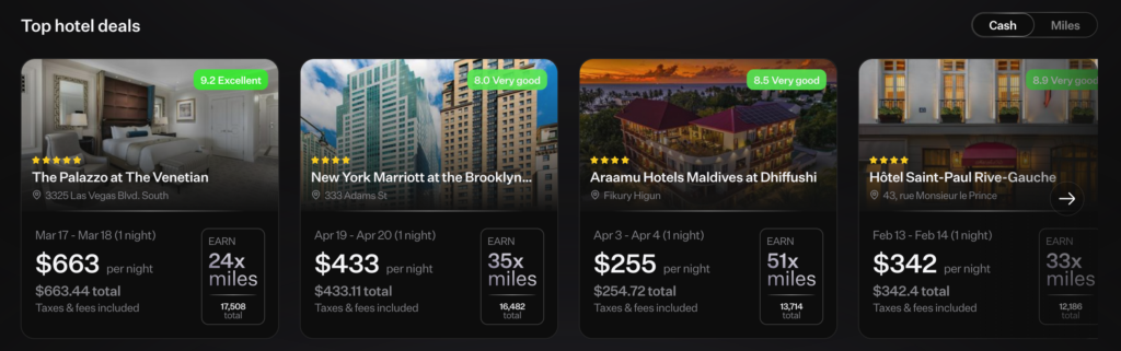 Rove Miles - earn on hotel bookings