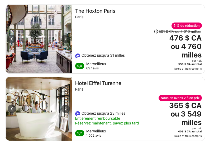 air miles expedia hotels