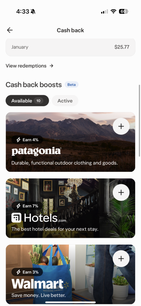 wealthsimple cash back 1