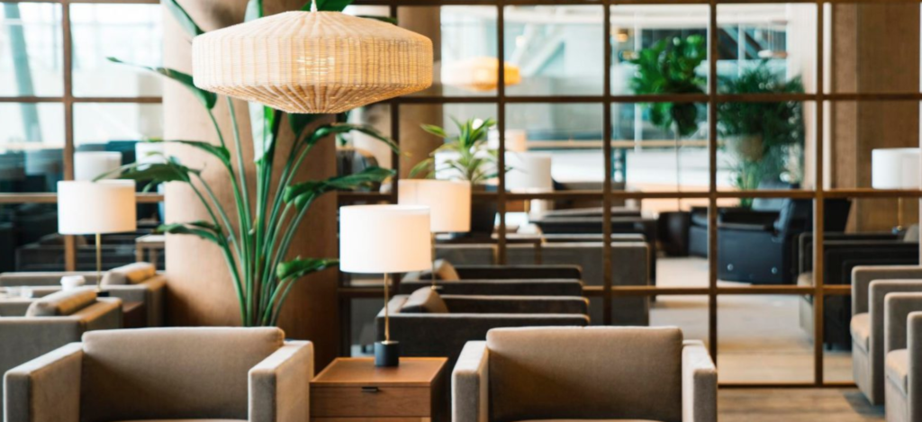 Cathay Pacific Lounge seating area at Vancouver International Airport