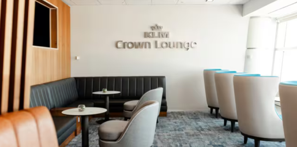 Interior image of KLM Crown Lounge at Toronto Airport