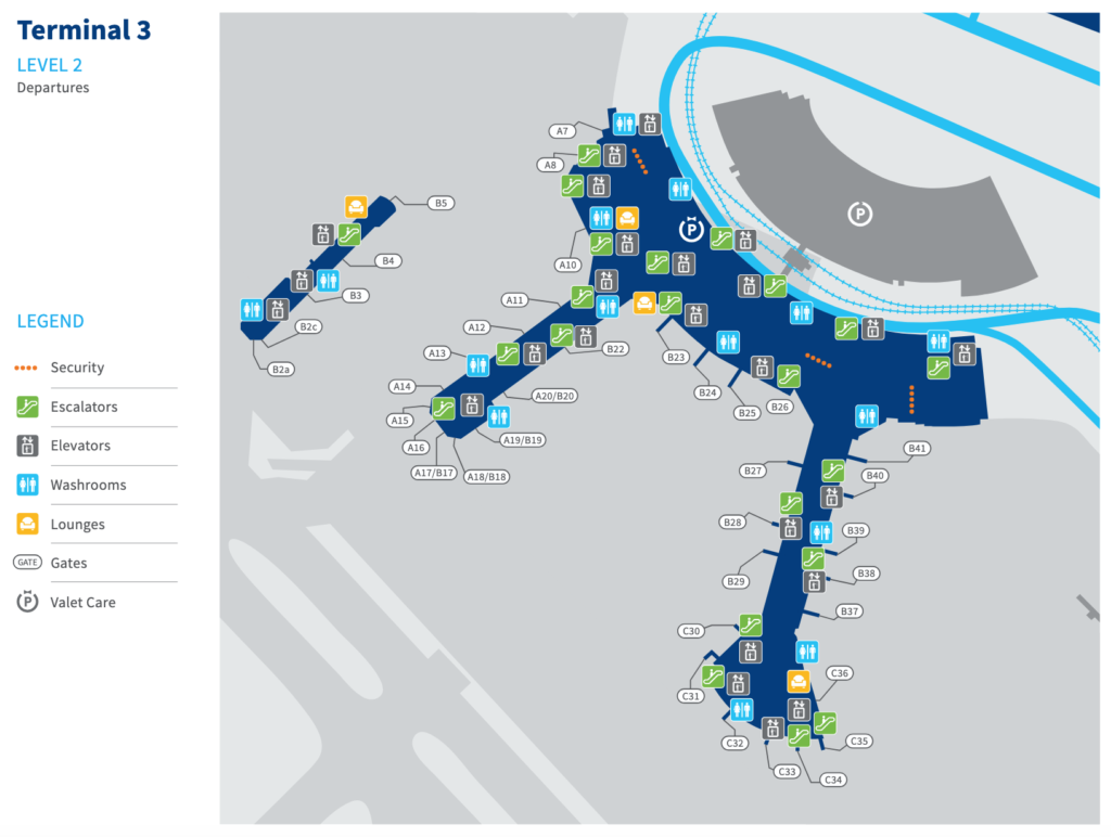 YYZ Terminal 3 Map