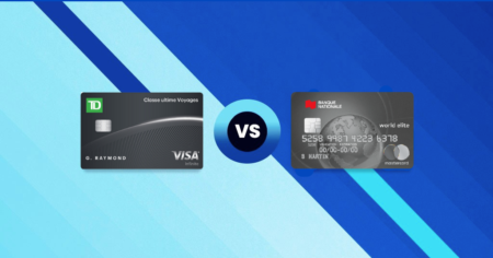 Carte Visa Infinite* TD Classe ultime Voyagesᴹᴰ vs Carte Mastercard World Elite de la Banque Nationale FR