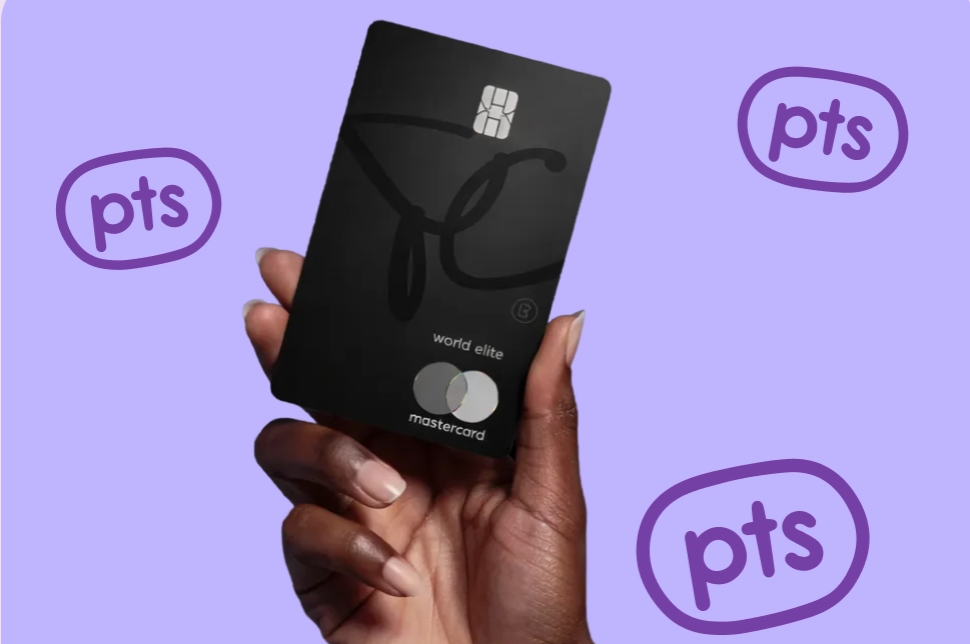 PC Optimum credit card - PC World Elite Mastercard with purple background