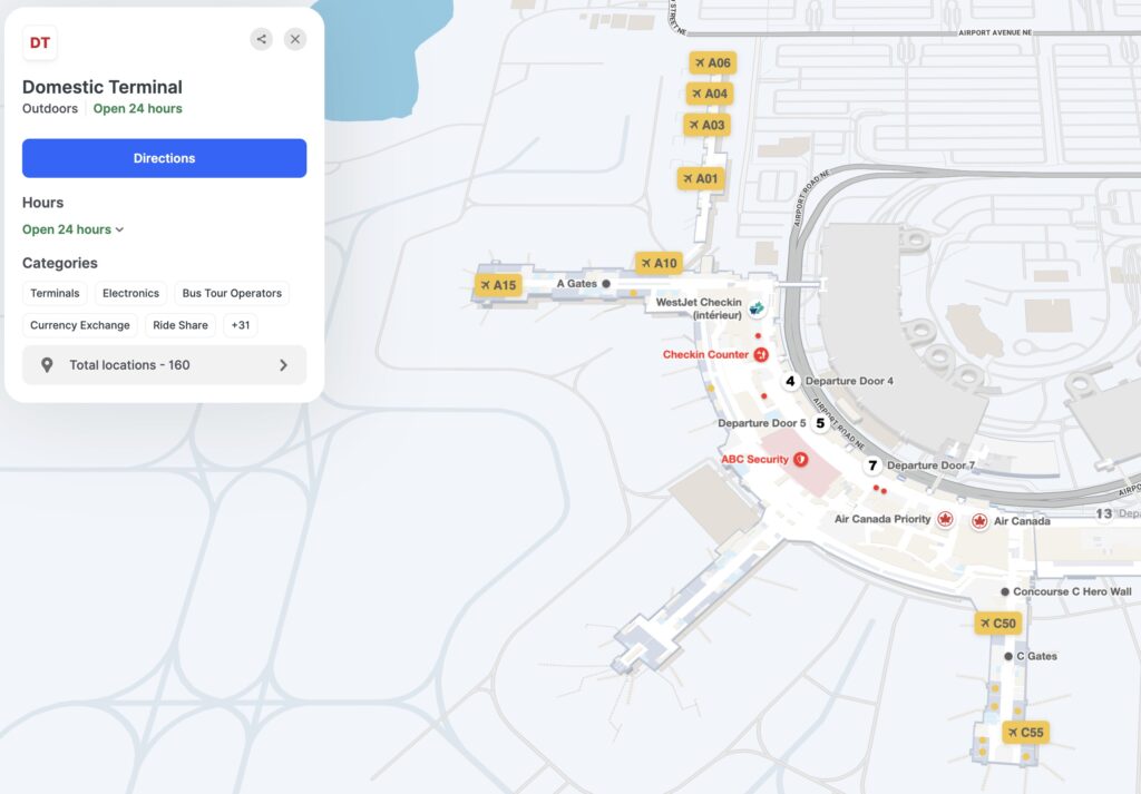 Plan Calgary YYC Domestic
