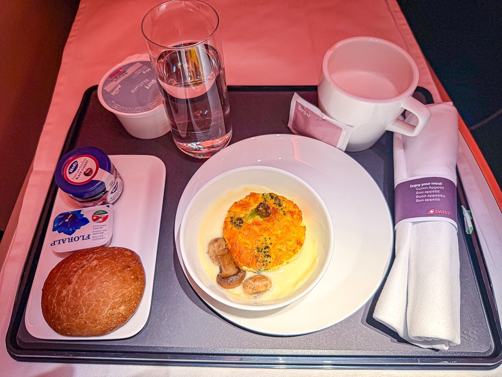 SWISS - A350 Senses - Menu Plats - Déjeuner 01
