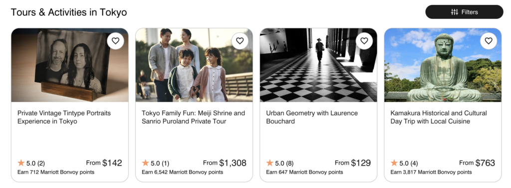 earn Marriott points activities