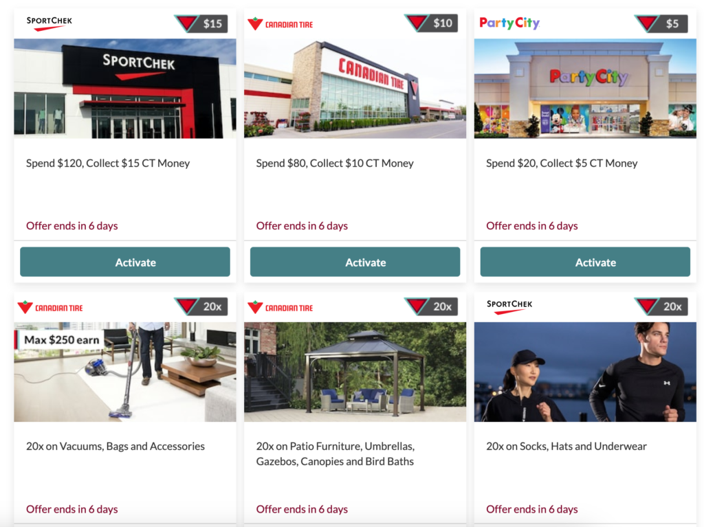 Canadian Tire personalized offers