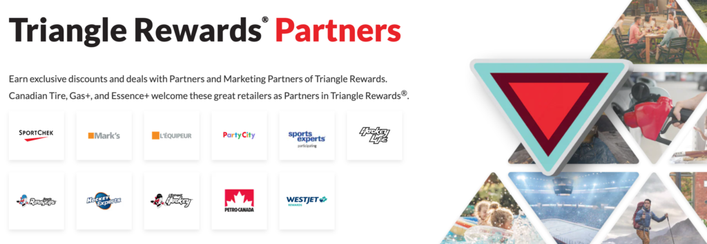 Triangle Rewards list of partner merchants