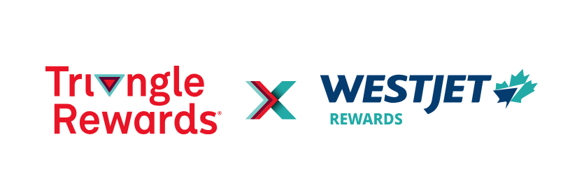 Triangle and WestJet partnership logo promo image