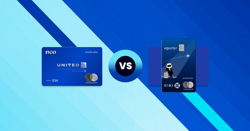 Carte Mastercard United® MileagePlus® Neo World Eliteᴹᴰ contre Carte Mastercard BMO VIPorter World Elite