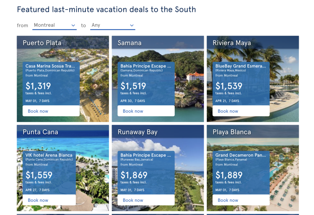 air transat all-inclusive