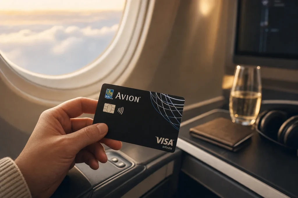 Obtenez jusqu’à 70 000 points Avion avec la Carte Avion Visa Infinite RBC - Carte Avion Visa Infinite RBC — À bord d'un avion