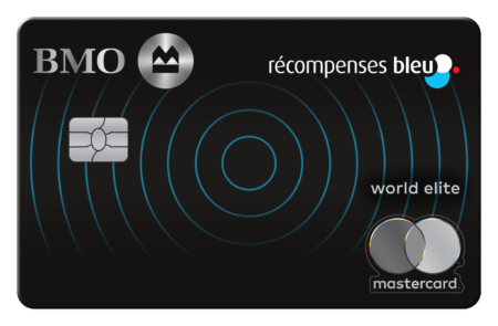 Carte Mastercard BMO Récompenses Bleu World Elite