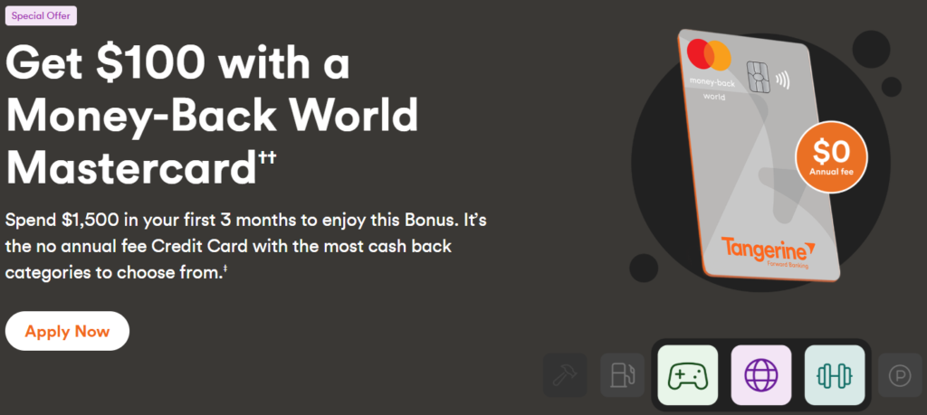 Tangerine Money-Back World Mastercard