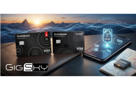 Scotia Passport Visa Infinite+ et Scotia Momentum Visa Infinite+ avec données GigSky