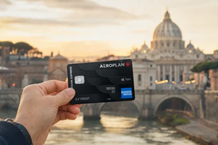 Aeroplan®* Reserve American Express® Card in a travel setting