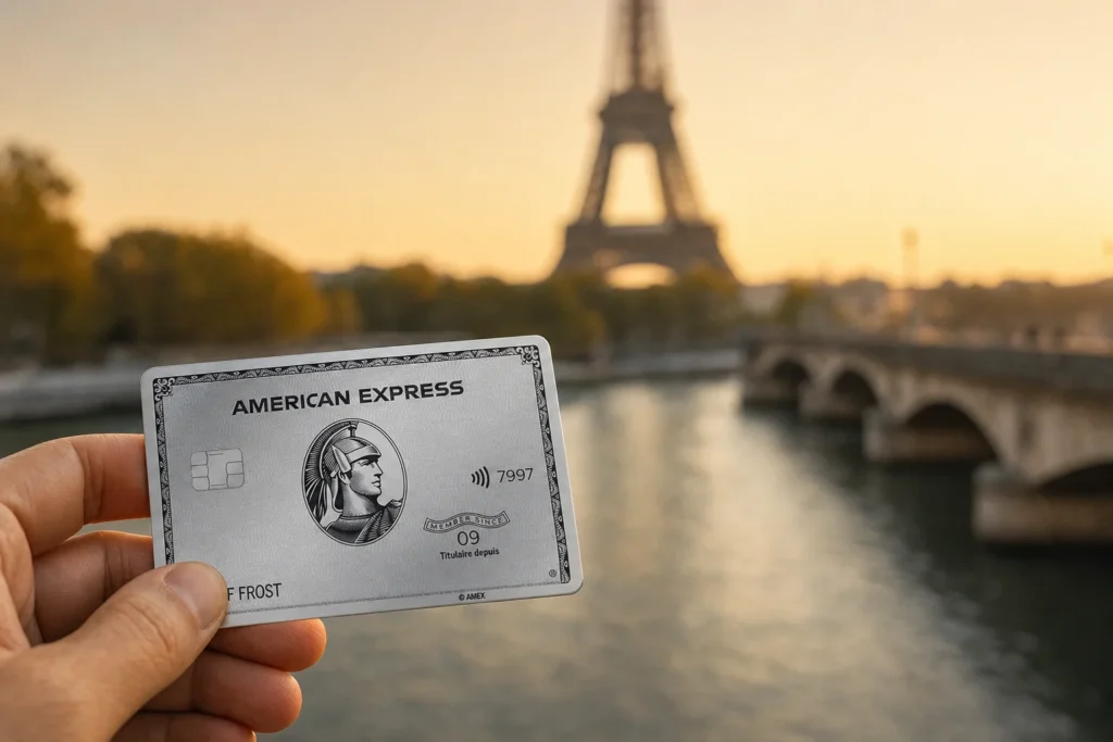 Carte de Platineᴹᴰ d’American Express en situation voyage