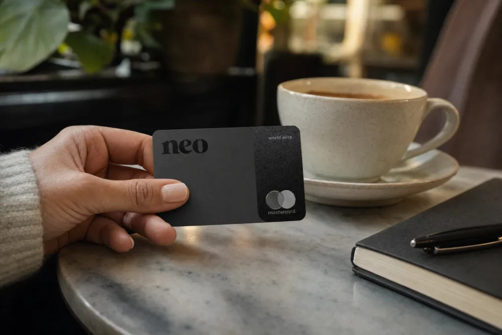 Carte Mastercard Neo World Elite<sup>MD</sup> - Magasins et restaurants en situation café