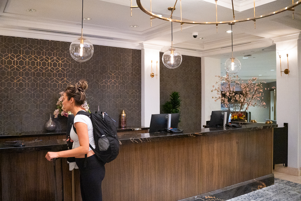 Comptoir de la réception VIP au MGM Grand Las Vegas