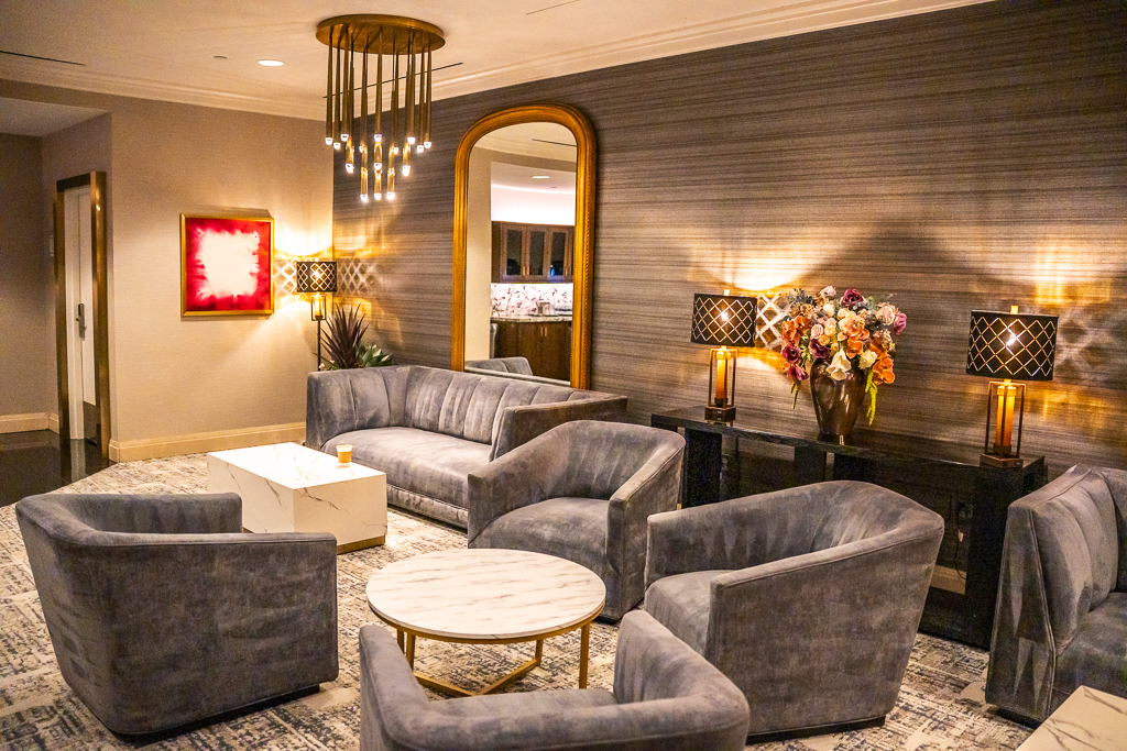 Espace salon du VIP Lounge du MGM Grand Las Vegas