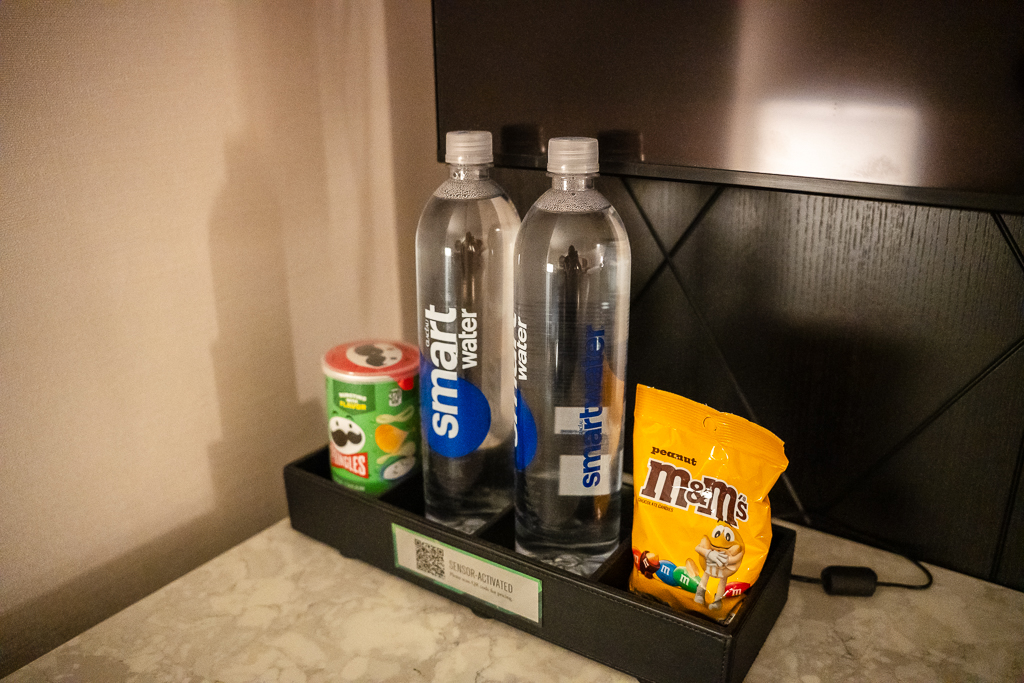 Coin rafraichissement dans une chambre king au MGM Grand