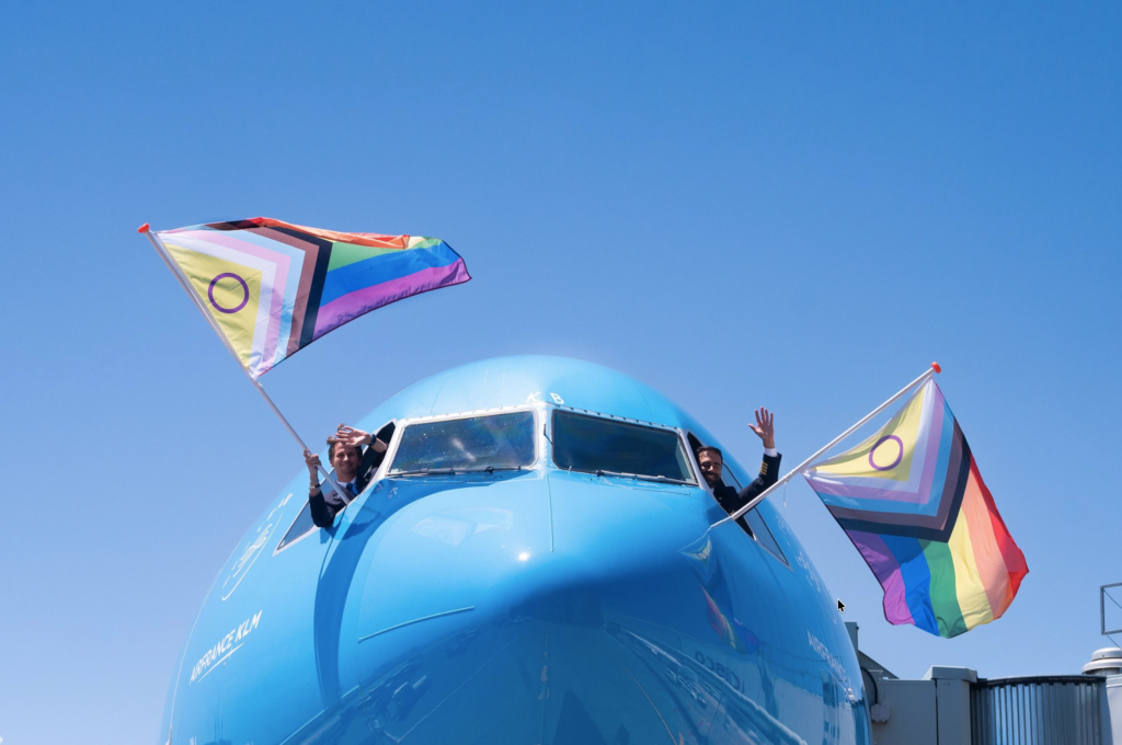 2026.06.28 - KLM aircraft in Toronto with rainbow flags