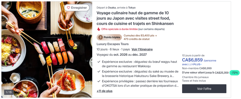 Luxury Escapes Tours Japan culinary FR