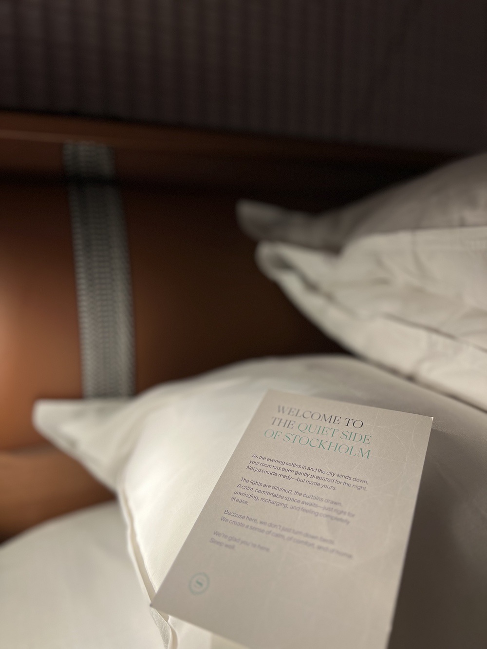Service de couverture avec carte Welcome to the quiet side of Stockholm